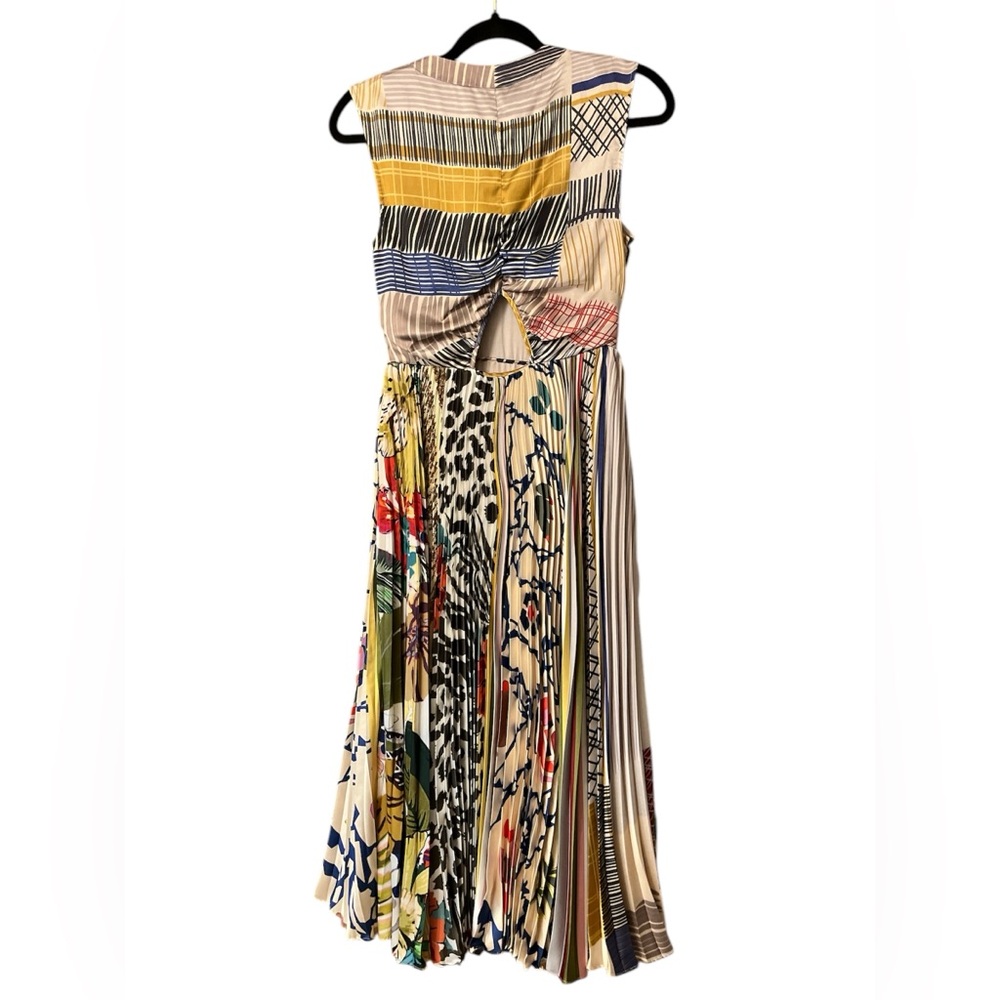 Anthropologie Geisha Designs Jacinta Pleated Multicolor Dress - Picture 9 of 14